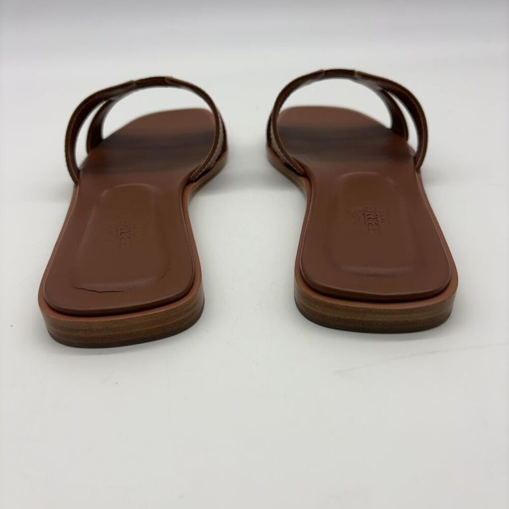 Hermès Sandals Brown Leather - Picture 6 of 7